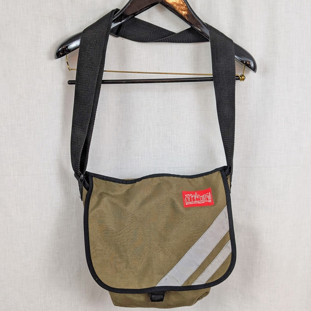 Vintage New York Made Manhattan Portage XS Olive Messenger Bag